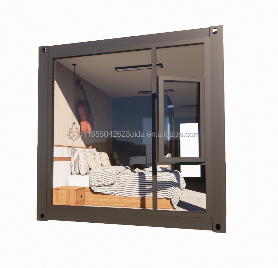 Easy Assemble Luxury Living Container House with Galvanized Steel Square Tubes Main Structure