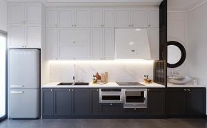 Quality Wood Furniture Low Price Bespoke Self Assemble Kitchen Pantry Cabinet wholesale