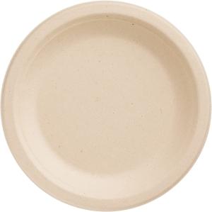 Quality Plant Fiber Material Kraft Paper Plate Round Shape For Dinnerware wholesale