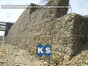 Quality Galvanized Gabion Box Retaining Walls / Gabion Stone Basket Fence wholesale