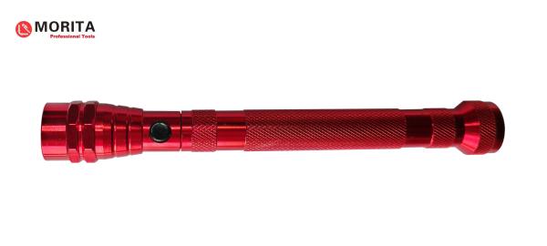 Telescopic Magnetic Flashlight plumbing tools pickup toolsWith 3 LED Lamps 360