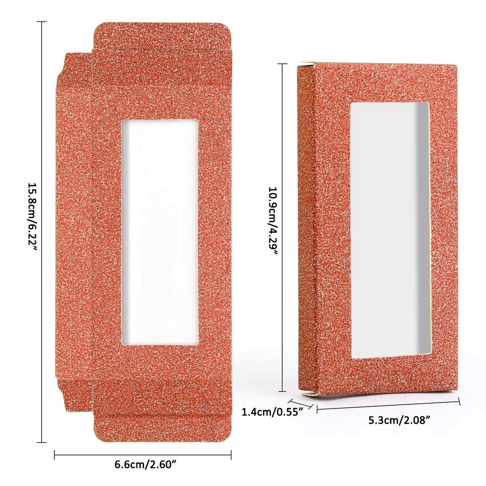 Custom Logo Cosmetic Eyelash Packaging Cardboard Paper Box For Eyelash With Materials