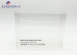 Quality 0.3mm PET Plastic Box For Packing Bath Gift Set Side Ends Open 21.5X5.5X17.6cm wholesale