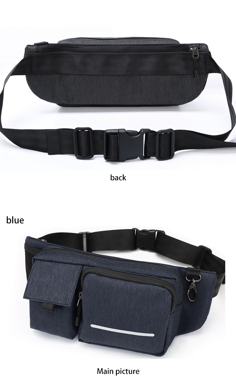 Fashionable Pillow Shape Waterproof Waist Bag For Men OEM & ODM