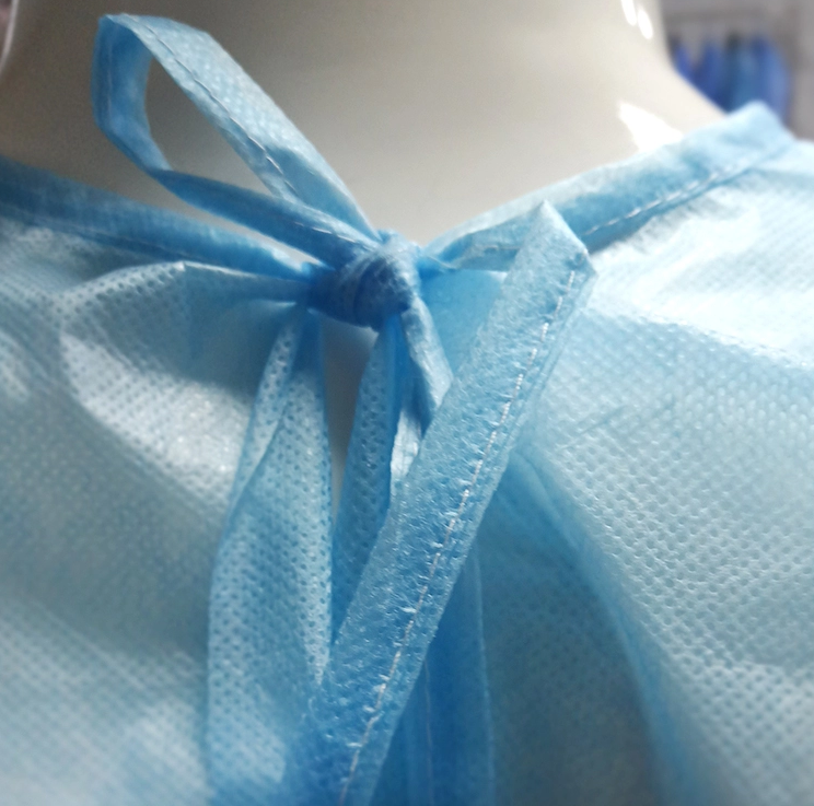 AAMI Level 2 Disposable Isolation Gown Knitted Cuffs
