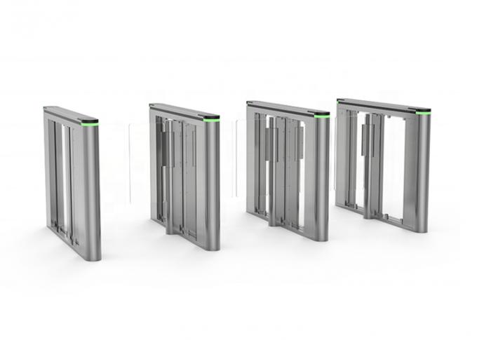 40P/ Min SS304 Acrylic Swing Turnstile Gate Brushless DC Motor 100W 0