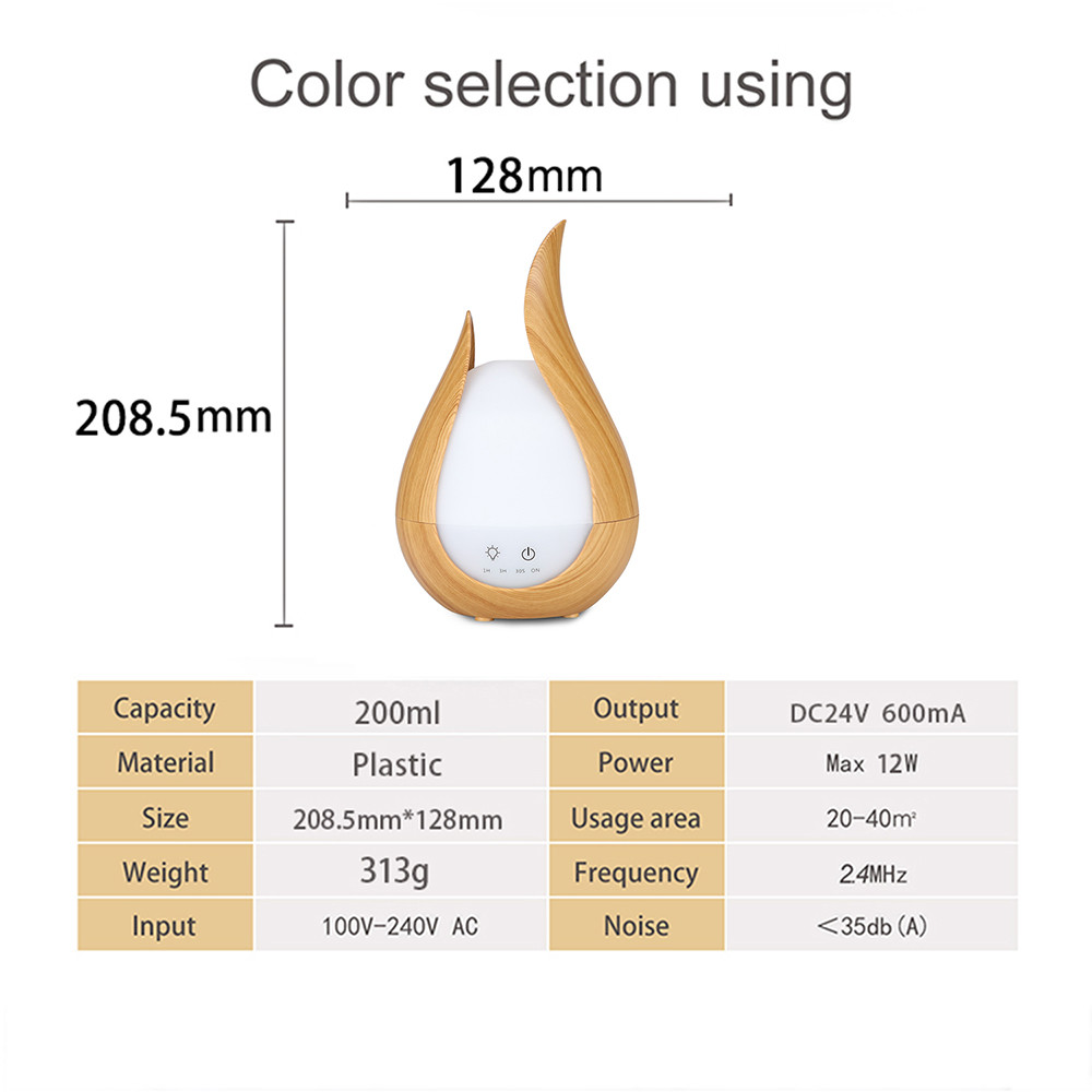 ABS PP DC 24V 0.5A 200ml Aroma Essential Oil Diffuser