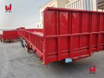 45t Semi Drop Side Trailer 13m Utility Cargo Trailer Triangle