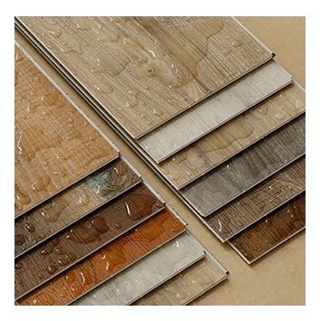 UV Coating Click Lock SPC Vinyl Flooring Moisture Proof Squared Edge