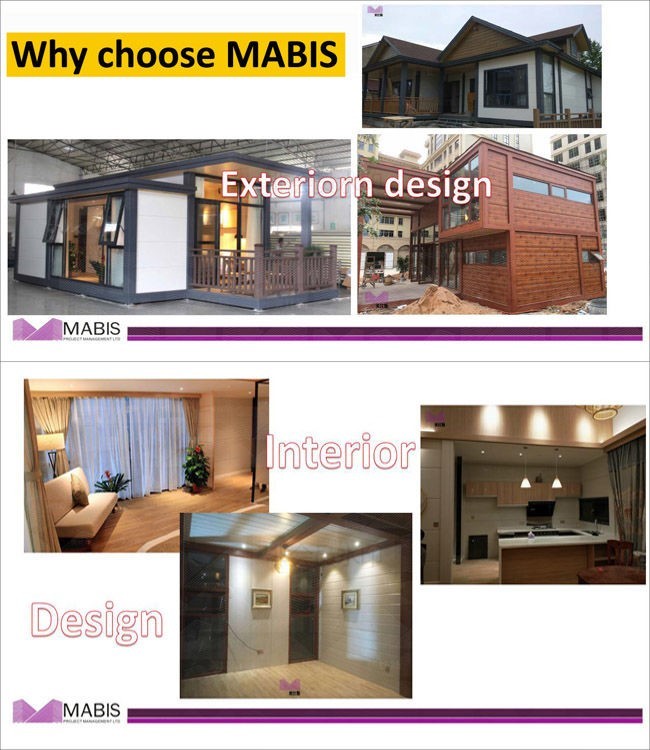 Wood Appearance Modern Style Prefab Houses With Loft Easy Assembly Temite Proof