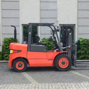 Quality 3 Stage Port Handling Equipments LG50DT With Light Weight 5 Ton Hydraulic Forklift Truck Diesel Machines wholesale