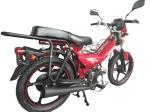 2kw 8000rpm Moped Sport Bike Square Headlight Big Footrest Aluminium 110 Street