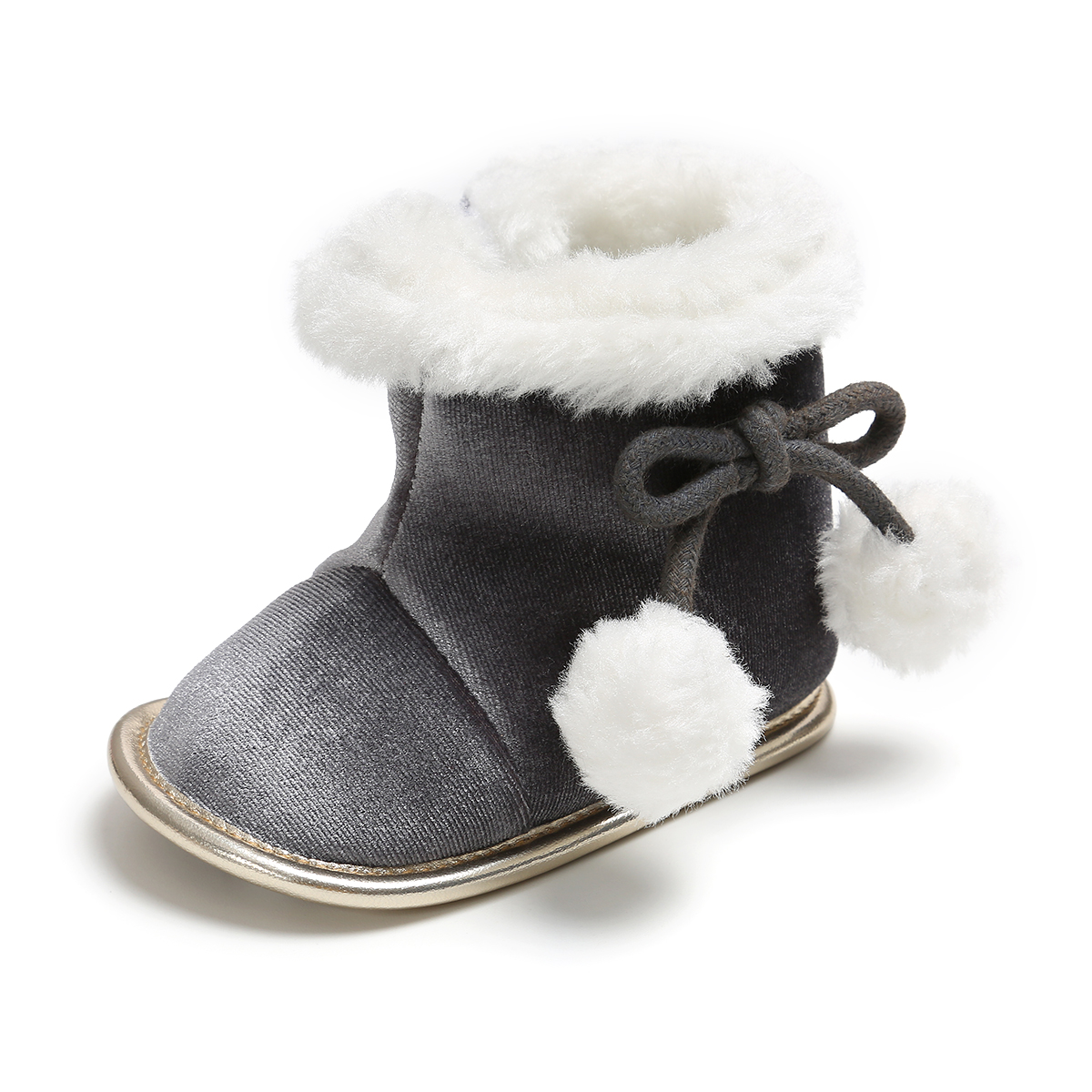 Hot selling Flannel Winter boots fashion lovely gril baby booties