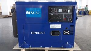 Quality 5W Air Cooled Silent Diesel Generator Unit AC Single Phase , 158Kg Weight wholesale