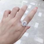 OEM Wedding 925 Sterling Silver Rings For Girl 8mm