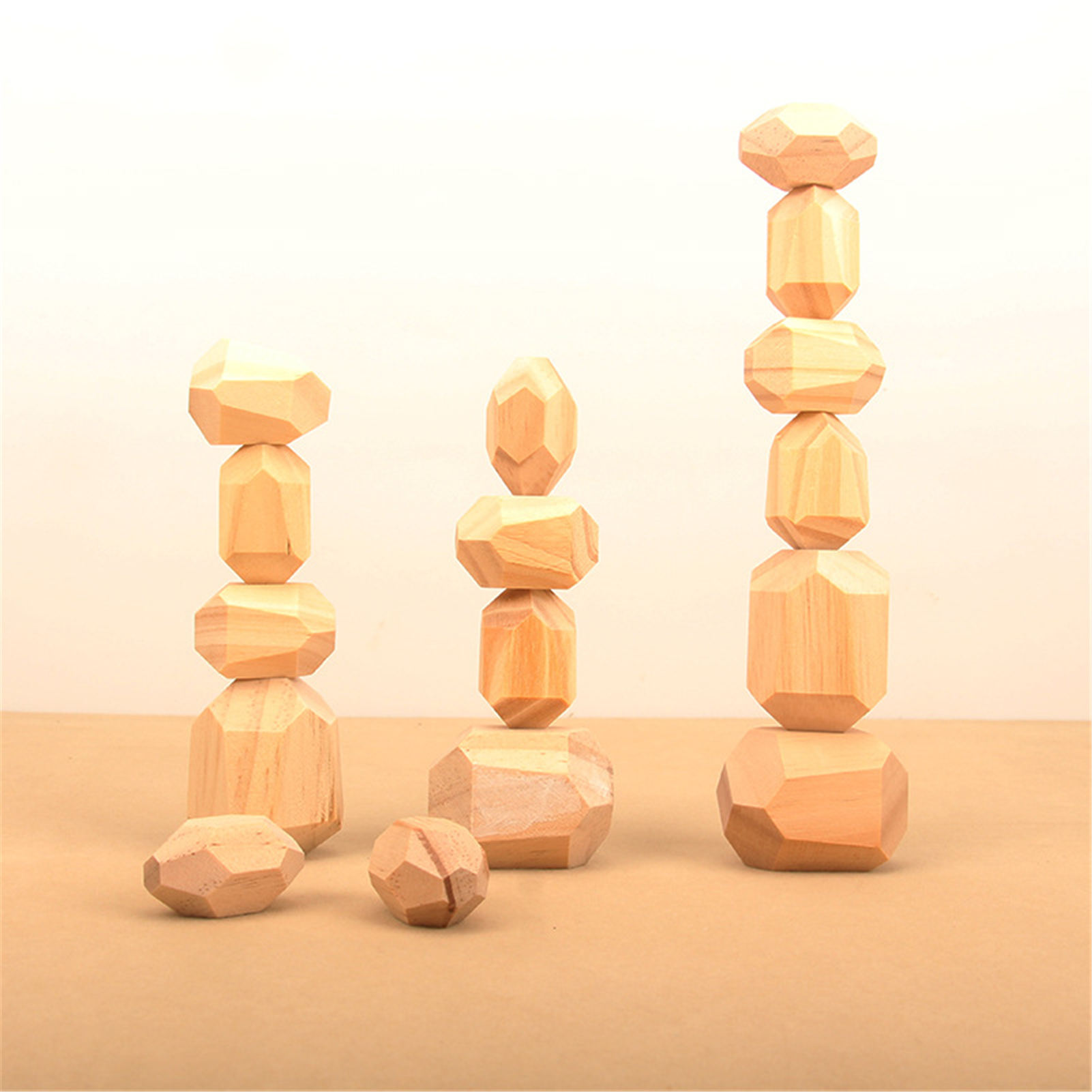 5cm 36pcs Digital Wooden Blocks Toys Baby Geometric Stacking Blocks