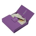 157g C2s Flip Top Magnetic Jewelry Packaging Box Hot Stamping SGS