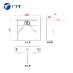 Intelligent Security Gate Turnstile Vertical Tripod Turnstile 316 Stainless