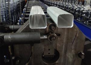 Quality Color Plate Tube Roll Forming Machine For Rectangular Downspout 21 Stations wholesale