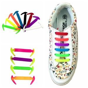 Quality No Tangles No Tie Shoelaces Silicone , Free Of Dirt Shoelace Replacement No Tie wholesale