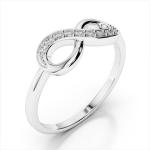 Handmade Infinity 925 Sterling Silver Women's Rings