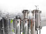 25 Micron Liquid Filtration Stainless Steel Bag Filter Housing 62KG Weight for