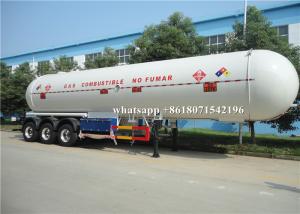 Quality 54m3 LPG Propane Delivery Truck 1.0mm Corrosion Allowance 27MT Road Tank Trailer wholesale