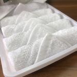 Rolled In Tray Azo Free Airline Satin Viscose Towel