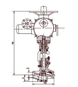 Quality Chromium Molybdenum Alloy Steel Electric Valve Actuator, Cut-off Valve J961Y DN40 ~ DN50 wholesale