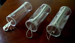 Quality Crystal Clear PVC Cylinder Cosmetic Bag With Zipper Closure, Toiletry Kits Pvc Zipper Pouch Makeup Bag Cosmetic Travel wholesale