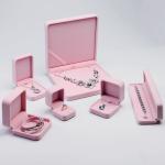 Bestyle Custom Logo Printed Luxury Jewelry Packaging Box CMYK Color With Velvet