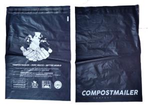 China Zero Waste Plastic Free Packaging Heat Seal Compostable Mailing Bags on sale
