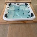 Freestanding Air Jets Outdoor Whirlpool Spa Bathtub Above Ground Swimming Pool