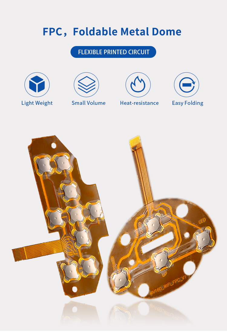 Keypad FPC Manufacturing Factory , Flexible Printed Circuit Serive 3M Adhesive