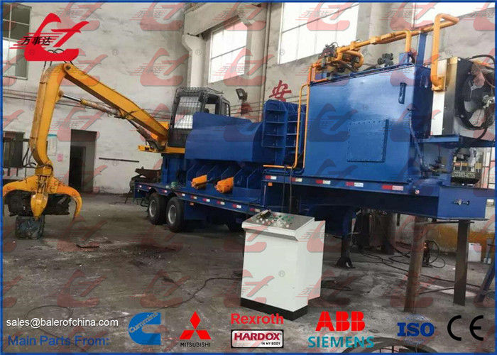 Mobile Hydraulic Scrap Metal Scrap Baler Logger with Cummins Diesel Engine