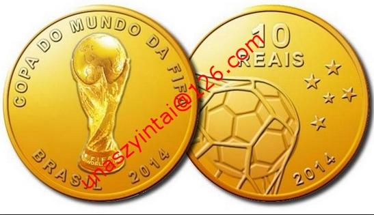 China Manufacture Brazil Design Christ Coin