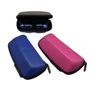 Quality Stylish Multicolor Irregular Sports Vintage Oil Wax PU Leather Eyewear Case wholesale
