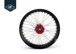 18 Inch CNC Aluminium Aftermarket Motorcycle Wheels , Black Motorcycle Rims With
