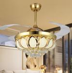 Ceiling fans Nordic Modern crystal light christmas decorations for home living