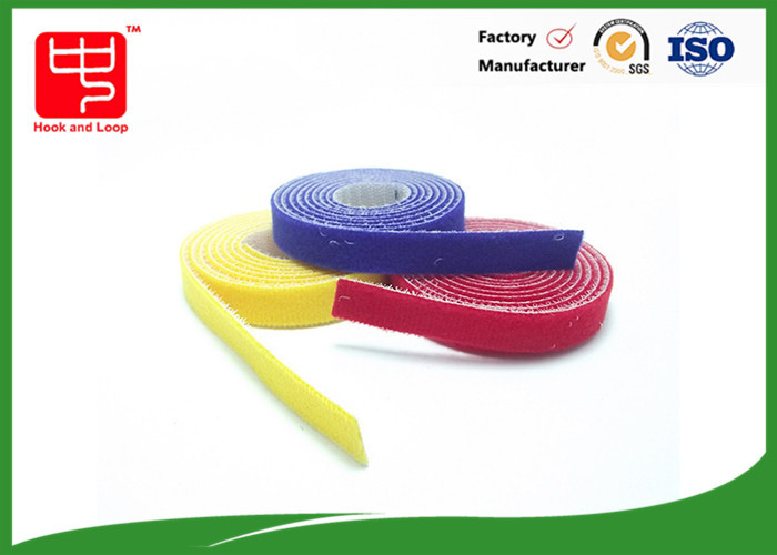 Ultra Thin Ape 2 Sided , Self Adhesive Fastening Tape Red / Blue