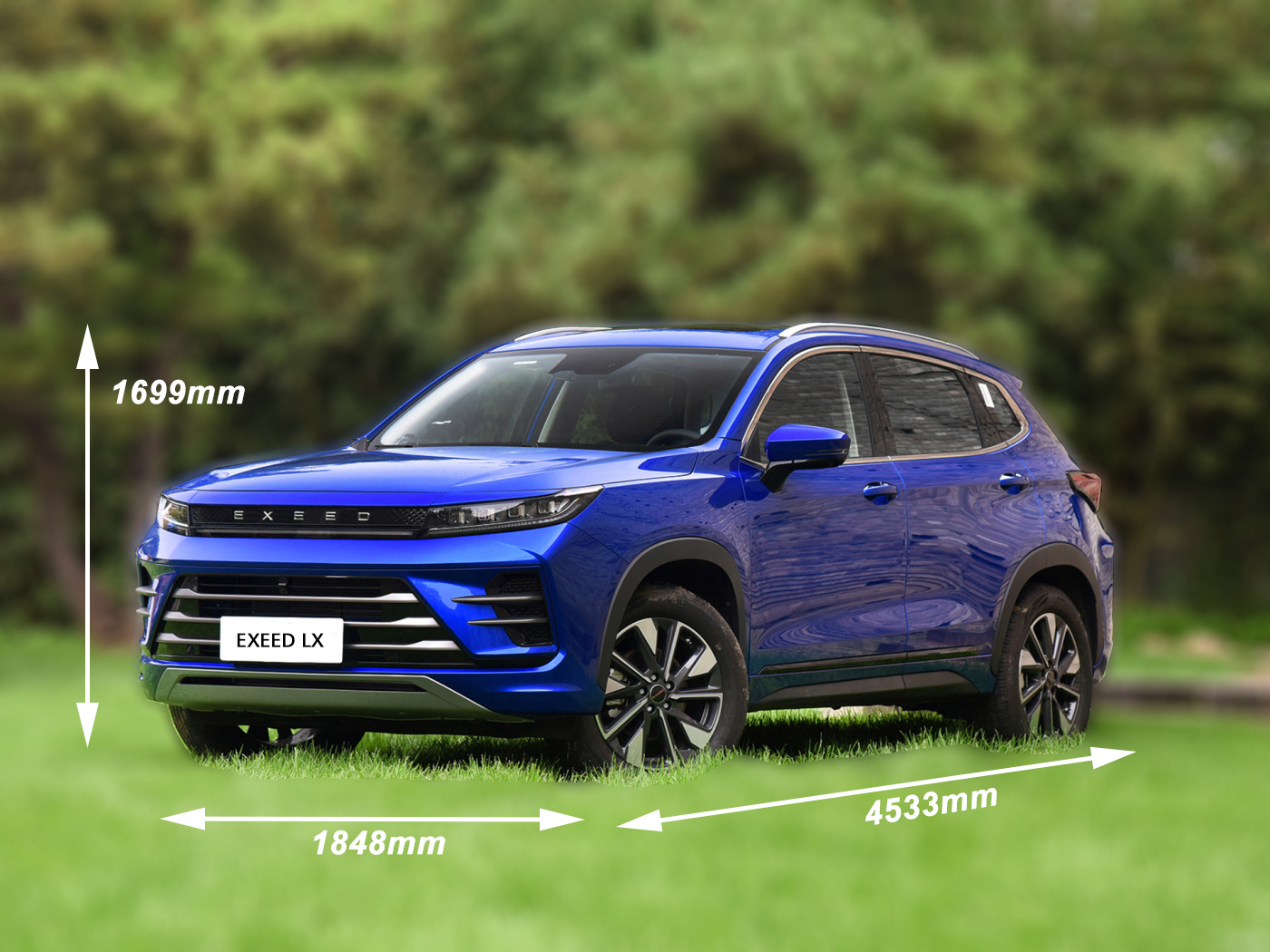 EXEED LX 2023 's Top-Selling 2.0T DCT0KM Gasoline SUV with Electric Rear Window and Fabric Seats