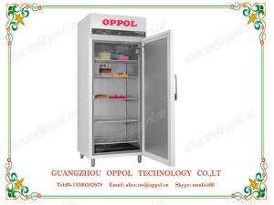 Quality OP-907 Medical Equipment Single Glass Door Air Cooled Upright Display Freezer wholesale