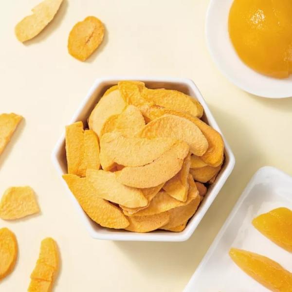 Plastic Bag Preserves Food Snack Non Gmo Freeze Dried Yellow Peach