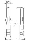 Crimping Type Stamping Auto Wire Terminal Connectors Male In loose Type