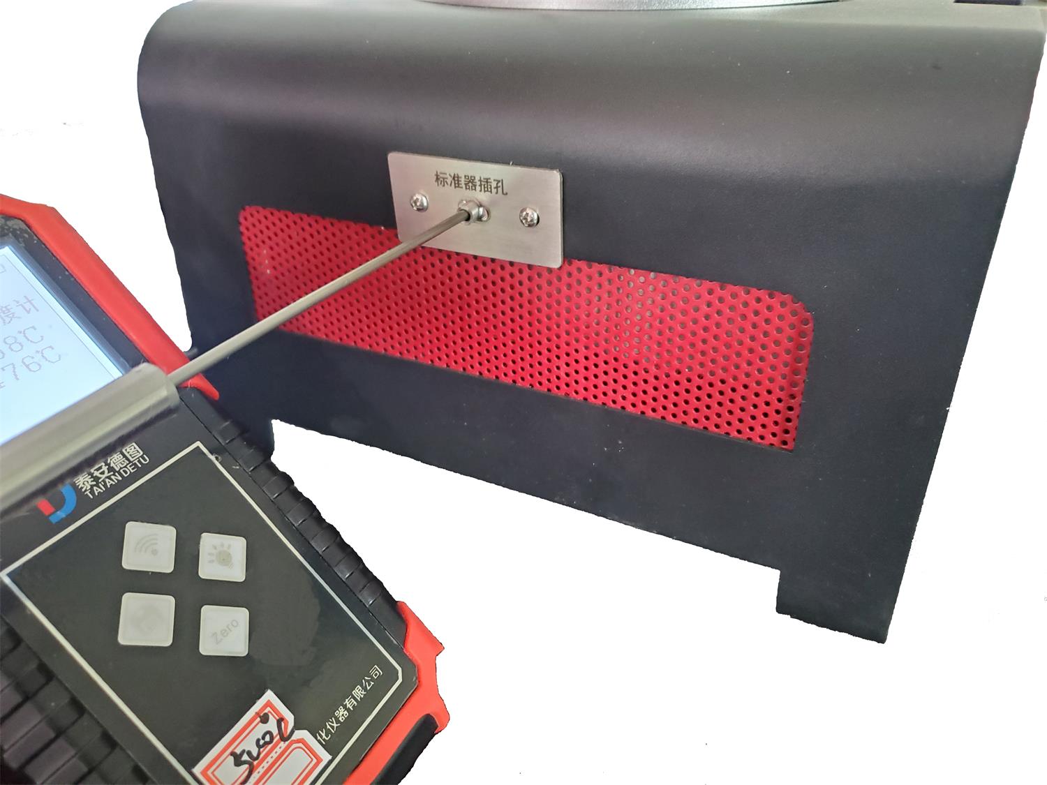 Black Laboratory Surface Temperature Sensor Test Probe Calibration Instrument for Data