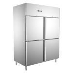 4 door 300W Commercial Stainless Steel Refrigerator Freezer