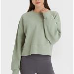 ODM Breathable Soft Loose Yoga Sweatshirt Sports Hoodies Women Stair Cloth