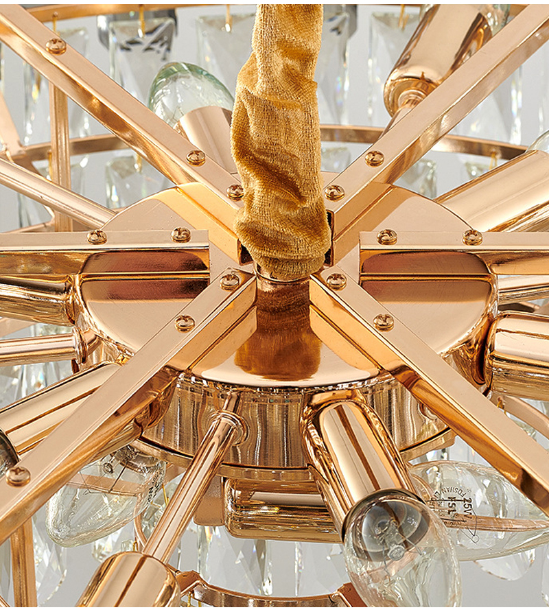 Modern chandelier for living room round bedroom Smoky grey postmodern chandelier(WH-CY-201)
