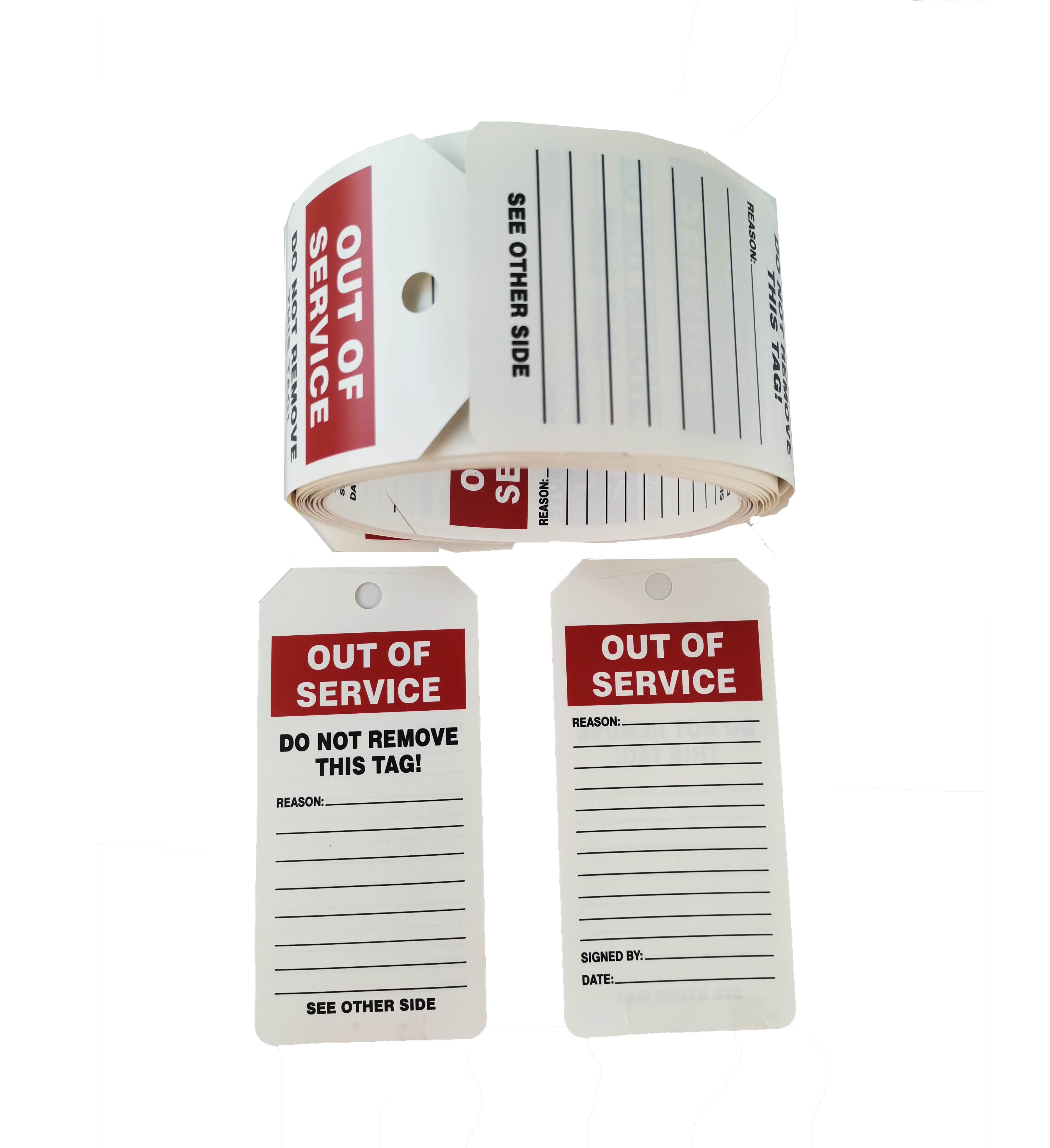 Industrial Safety Tag Plastic for Usage in Factories and Warehouses