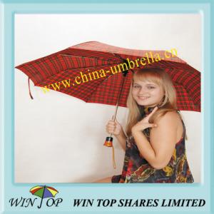 Quality 21&quot; X 8k Auto 3 Fold Ladies Steel Umbrella wholesale